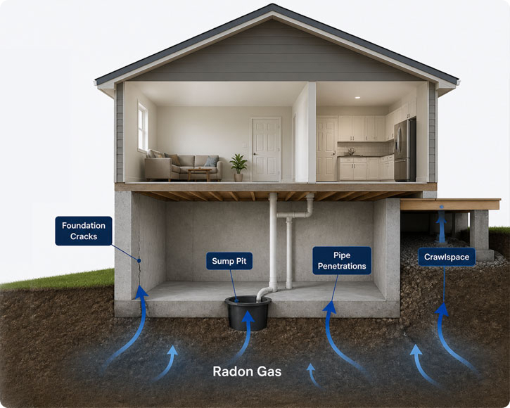 Radon testing